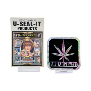 U-SEAL-IT Sticker Have A Nice Jay Holographic Pot Leaf Vending Machine 1978